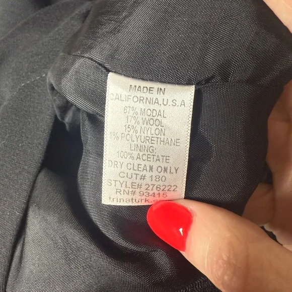 Trina Turk Classic Wool Blend Pencil Skirt - Picture 5 of 6